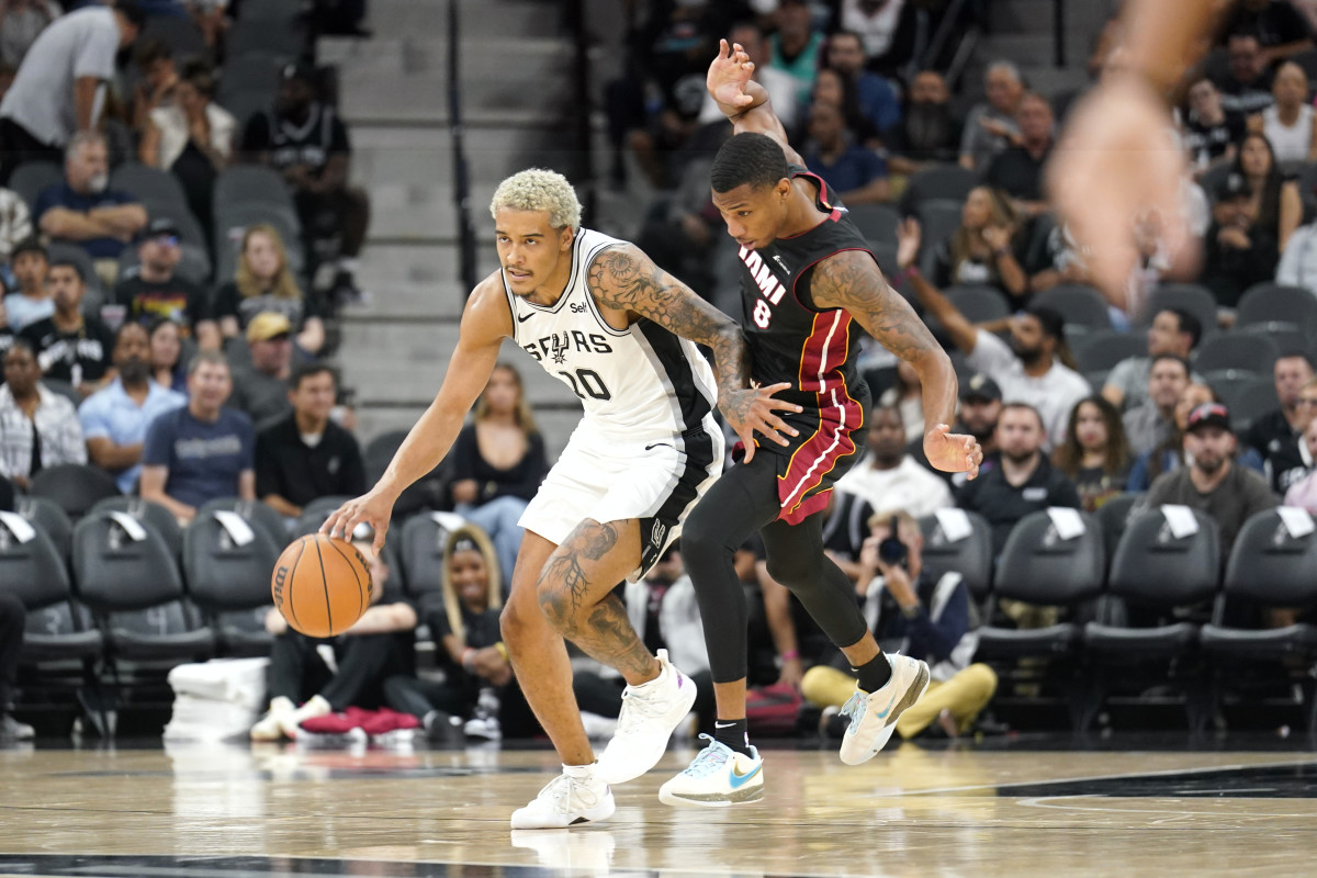Jeremy Sochan has been the starting point guard for the Spurs this season.